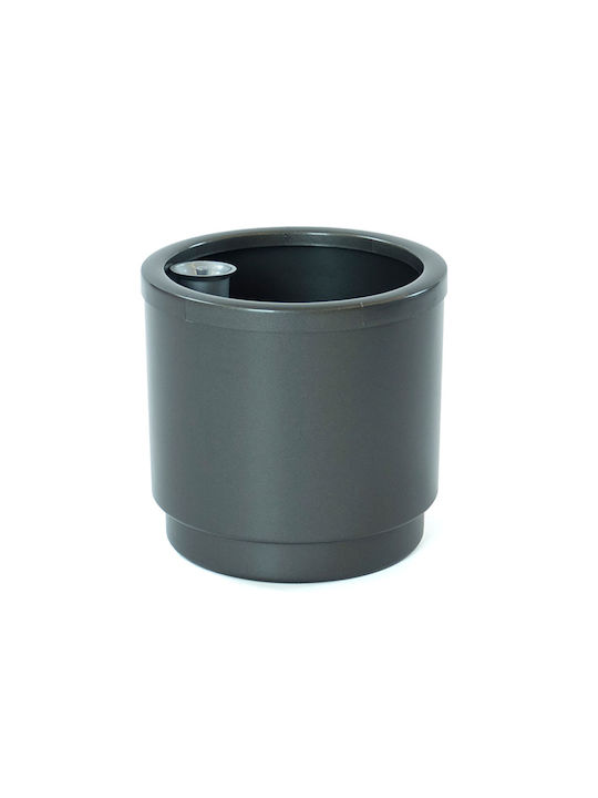 Plastiken Flower Pot Self-Watering in Gray Color S7919180