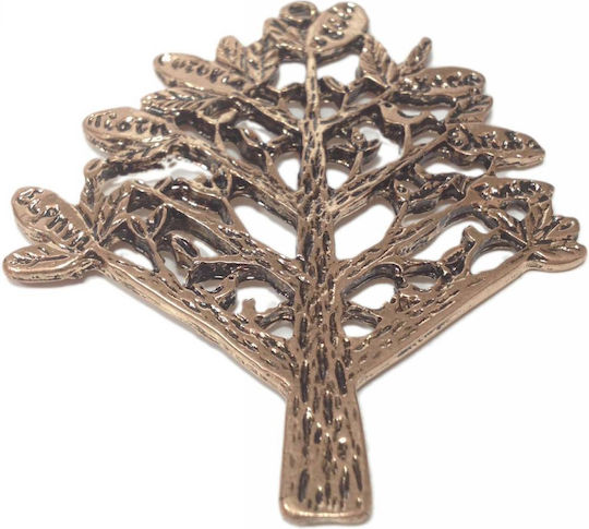 Tatu Moyo Glücksbringer Metallisch Material für Schmuck Gold in Form Blume 6.5x5.5cm.