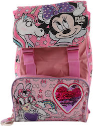 Minnie Mouse Elementary School Backpack Pink L27xW13xH39cm