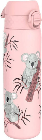 Ion8 Koala Παιδικό Παγούρι Θερμός Πλαστικό Non Spill Ροζ 500ml
