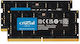 Crucial 96GB DDR5 RAM mit 2 Modulen (2x48GB) und Geschwindigkeit 5600 für Laptop