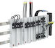 K-electric Peripheral Industrial Building Equipment Push-in Base with Built-in Double Rail and Cables 25A 45x207 106522