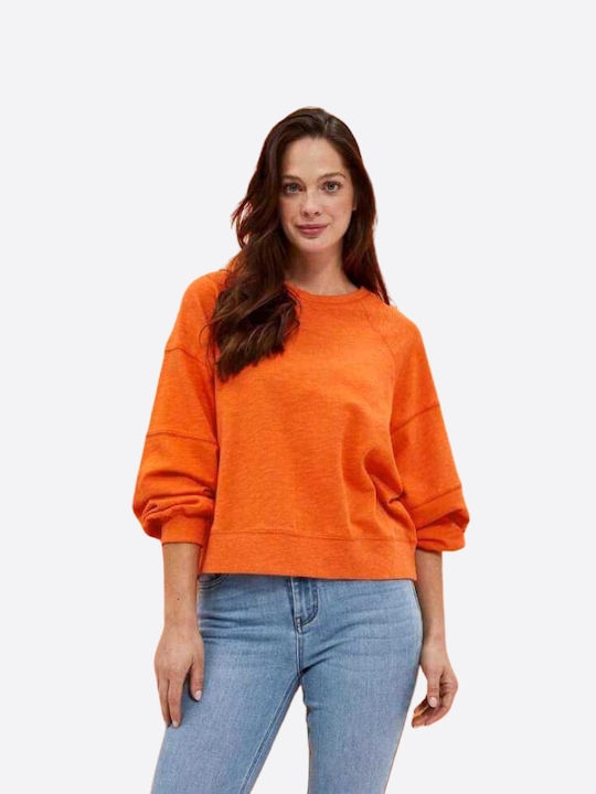 Make your image Women's Summer Blouse Cotton Long Sleeve Orange