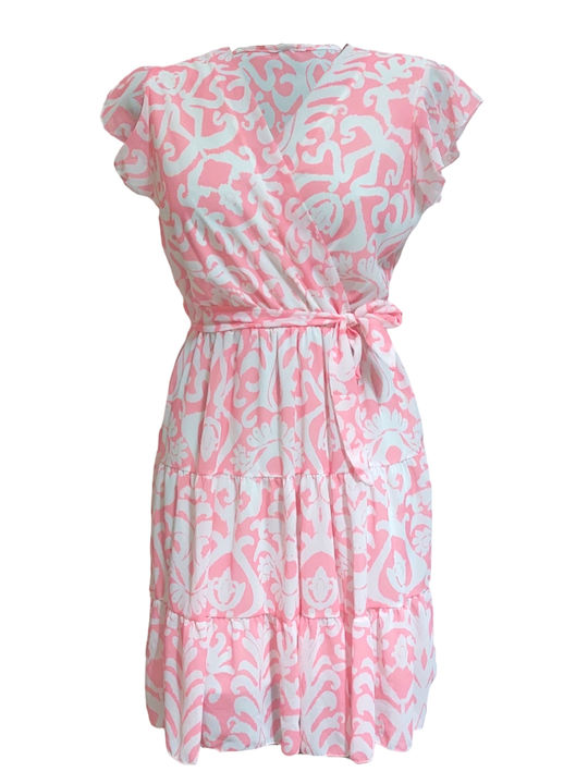 Fashion Vibes Sommer Mini Kleid Rosa