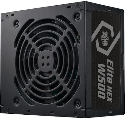 CoolerMaster Elite NEX White 500 500W Black Computer Power Supply Full Wired 80 Plus Standard