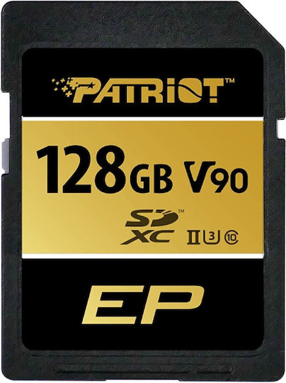 Patriot EP Series SDXC 128GB Clasa 10 U3 V90 UHS-II
