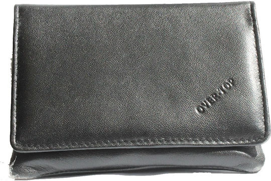 Lederne Tabaktasche in Schwarz mit magnetischem Verschluss 13x9cm