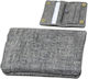 Monte Tobacco Pouch With Snap Closure 12x9cm Gray