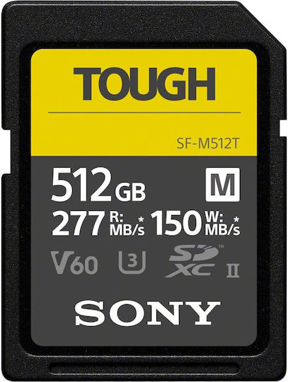 Sony SF-M SDXC 512GB U3 V60 UHS-II 277MB/s