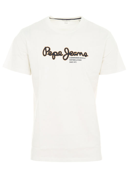 Pepe Jeans Men's Short Sleeve T-shirt White