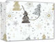 Next Christmas Tree Bag Χάρτινη Χριστουγεννιάτικη Τσάντα για Δώρο Λευκή 40x14x46εκ. Έλατα