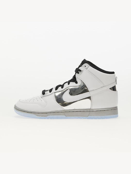 Nike Dunk Boots White / Metallic Silver / Black