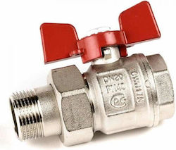 Bugatti ValvoSanitaria Βάνα / Διακόπτης Ευθεία 3/4" Αρσενικό/Θηλυκό