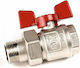 Bugatti ValvoSanitaria Wasserhahn / Schalter Gerade 3/4" Männlich/weiblich
