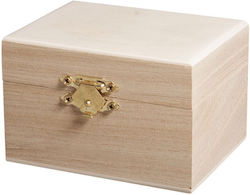 Rayher Wooden Craft Box Wooden Box with Clasp 9x7x6cm