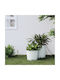 vidaXL Flower Pot in White Color 364685