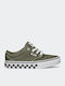 Atwood Checker Sidewall Kids Sneakers Green