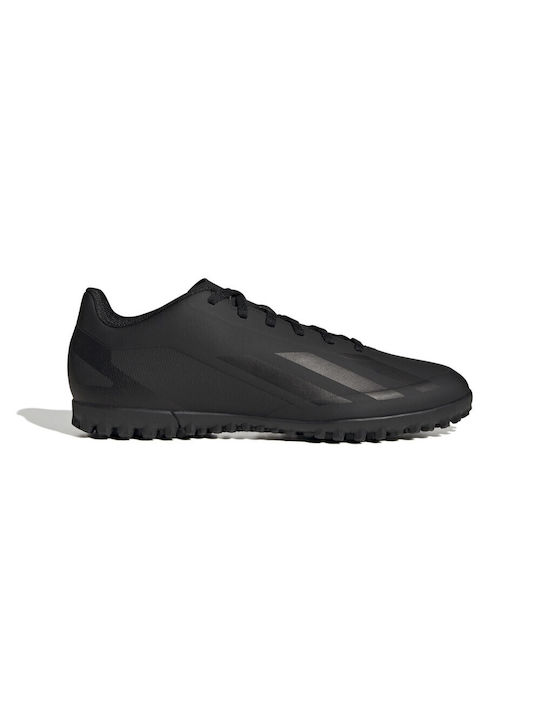 Adidas X Crazyfast.4 TF Χαμηλά Ποδοσφαιρικά Παπούτσια με Σχάρα Core Black