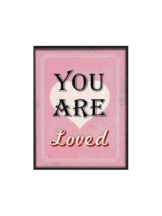 "ΠΟΣΤΕΡΣΕΚΟΡΝΙΖΑ30x40cmLAFINESSE-EM3187""YOUARELOVED"""