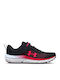 Assert 10 Kids Sports Shoes Running with Hoop & Loop Closure Black