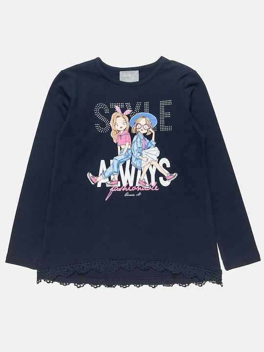 Alouette Kids Blouse Long Sleeve dark blue