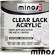 Minos Spray Clear Lack Acrylic Βερνίκι Επιφάνειας Άχρωμο Γυαλιστερό 500ml