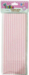 Diakakis Straws Paper Pink 25pcs