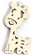 CHeirokamoto Wooden Animals 6x3cm Thickness 3mm