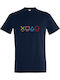 Eat Sleap Play Repeat Playstation T-shirt Blue Cotton