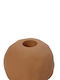 Espiel Candle Holder Ceramic in Orange Color 7.8x7.8x6.3cm 1pcs