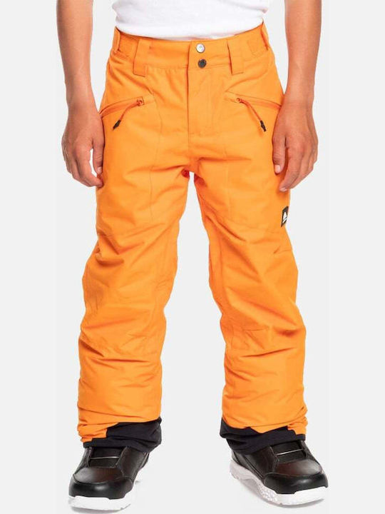 Quiksilver Boundry EQBTP03030-NMD0 Παιδικό Παντελόνι Σκι & Snowboard Πορτοκαλί