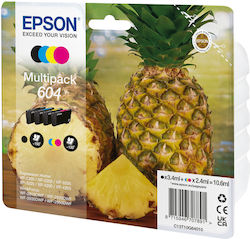 Epson 604 Pachet de 4 cartușe de cerneală pentru imprimante InkJet Galben / Cyan / Magenta / Negru (C13T10G64020)