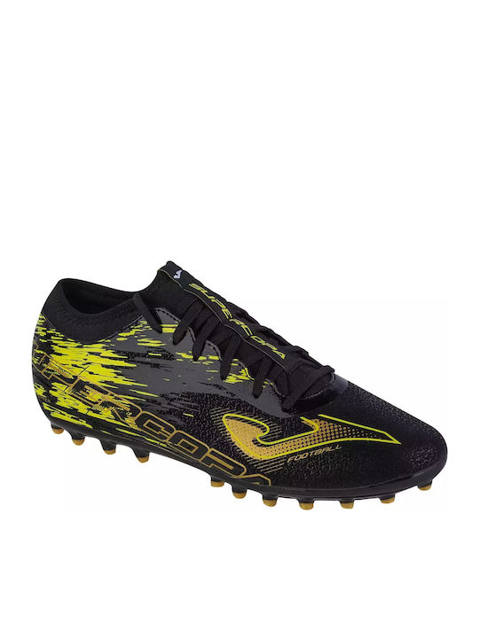 Joma Super Copa Ποδοσφαιρικά Παπούτσια με Τάπες AG Μαύρα