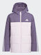 Kids' Sports Jacket Short with Hood Purple