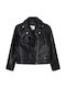 Selene Kinder Lederjacke Kurz Schwarz