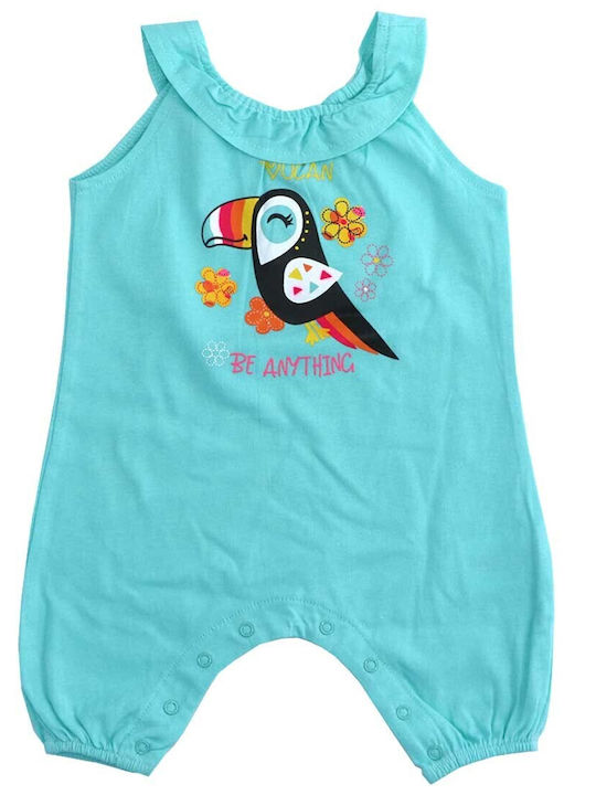 Babytown Baby Bodysuit Set Sleeveless Turquoise