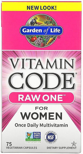 Garden Of Life Vitamin Code Raw One For Women Мултивитамин 75 вегетариански капсули