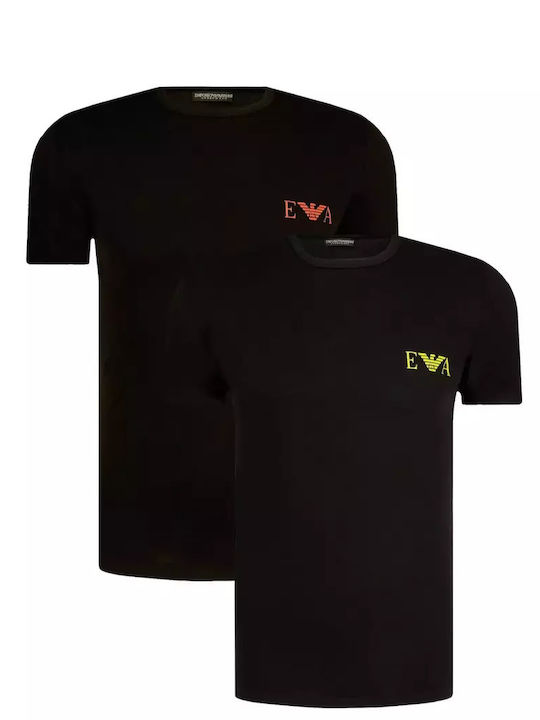 Emporio Armani Ανδρικό T-shirt Κοντομάνικο Μαύρο