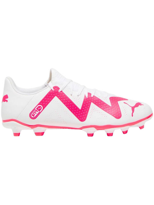 Puma FG/AG Χαμηλά Ποδοσφαιρικά Παπούτσια με Τάπες Λευκά