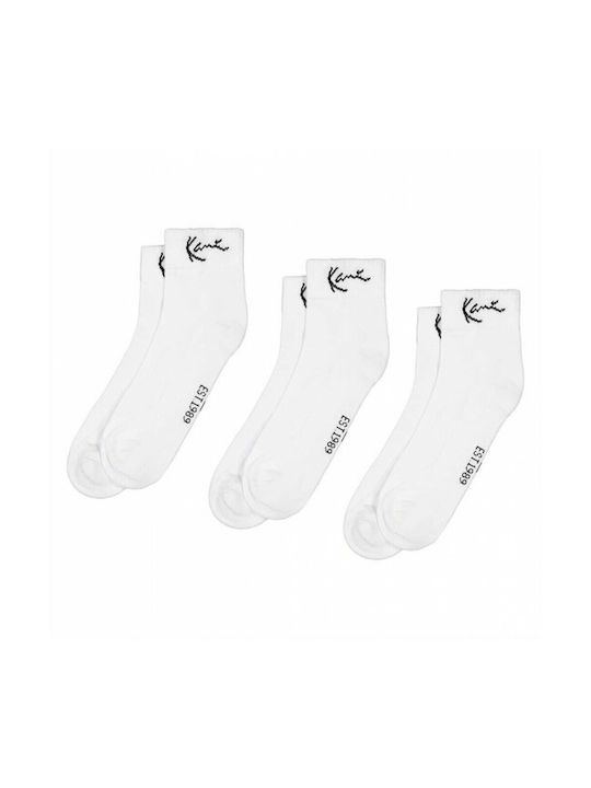 Karl Kani Men's Solid Color Socks White 3Pack