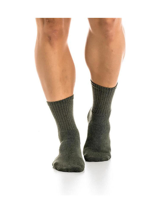 Inizio Herren Einfarbige Socken Khaki 1Pack