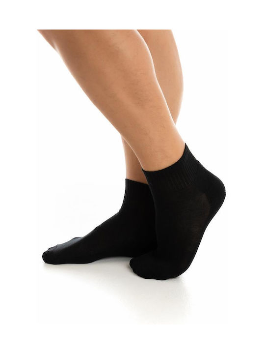 Inizio Men's Solid Color Socks Black