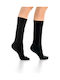 Inizio Women's Solid Color Socks Black