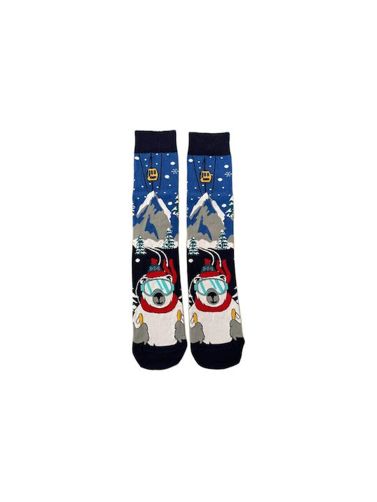 Ekmen Men's Christmas Socks Blue