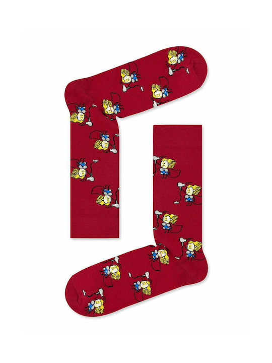 Axidwear AXID Men's Patterned Socks Red