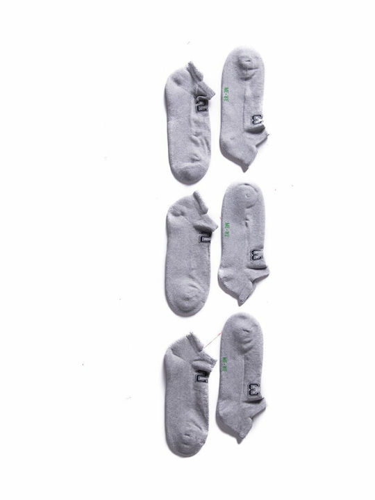 ME-WE Herren Einfarbige Socken Gray 3Pack