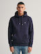 Sweatshirt with Hood Navy Blue