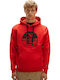 Sweatshirt mit Kapuze Rot