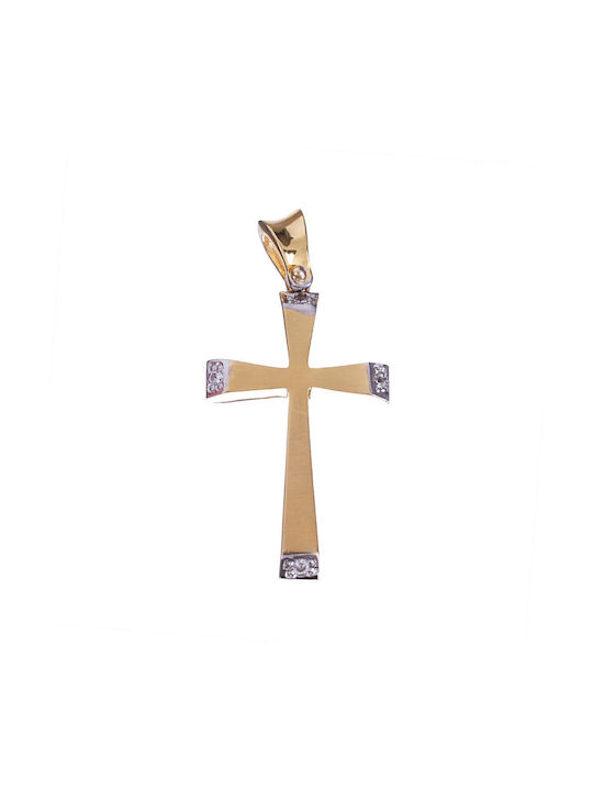 Gatsa Damen Gold Kreuz 14K