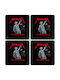 Koupakoupa Wooden Black Coasters 4pcs